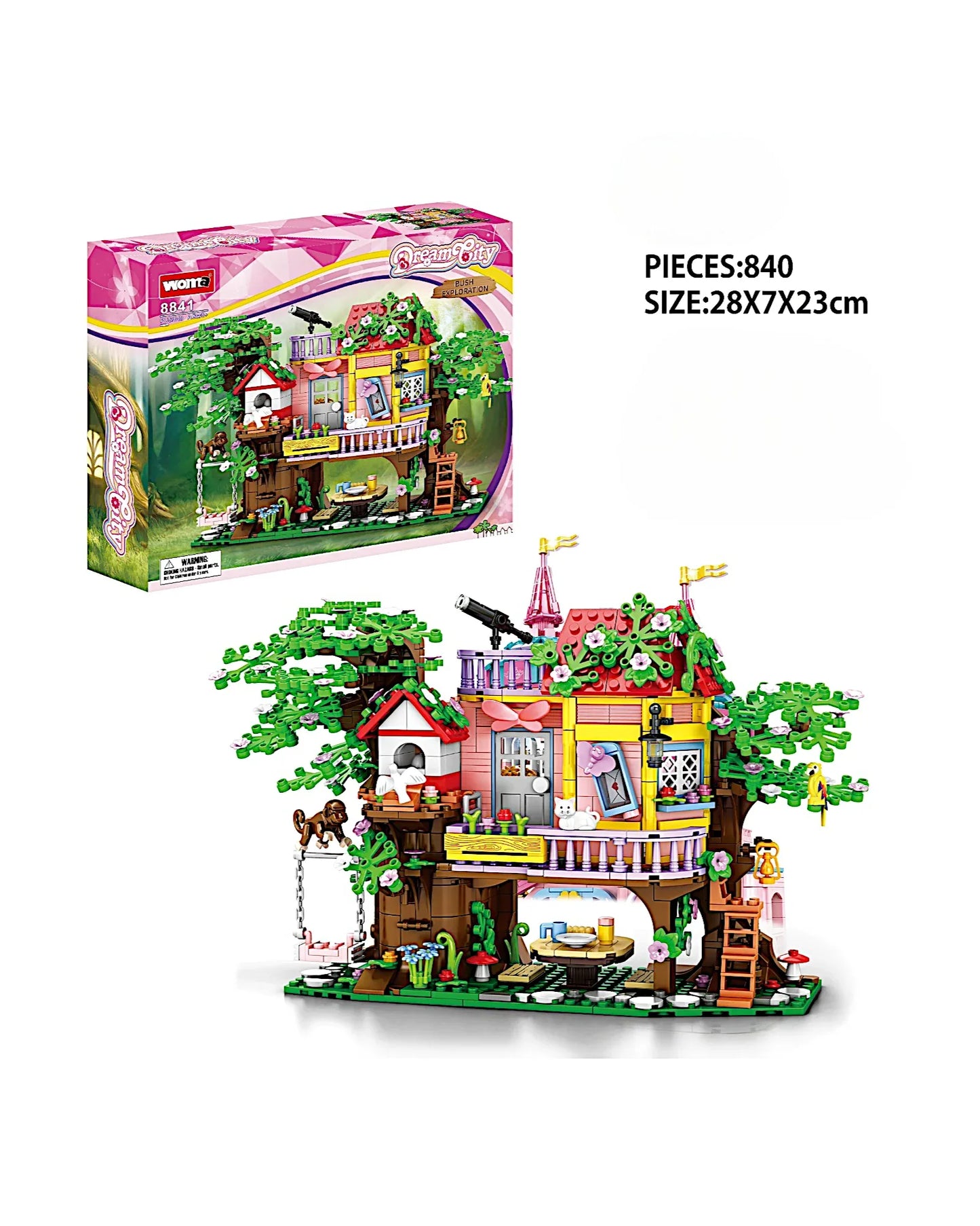 EC-DIY Baumhaus, 840 Teile - TOLLzWOOD