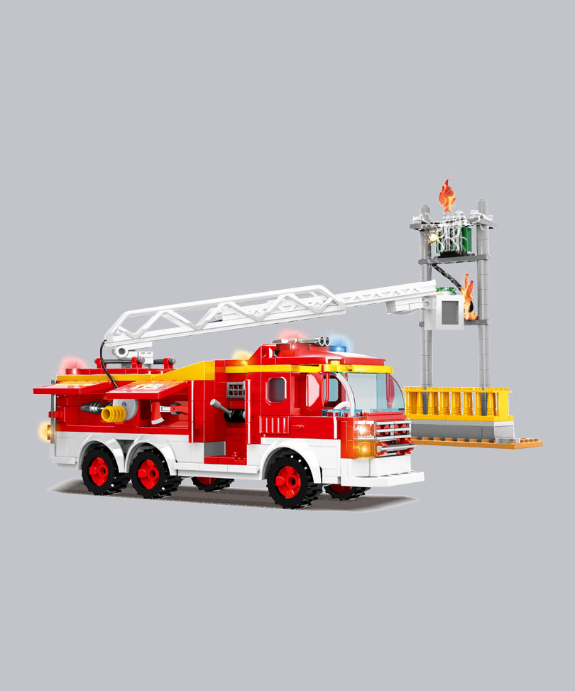 EC-Feuerwehrfahrzeug mit Drehleiter, 433 Teile