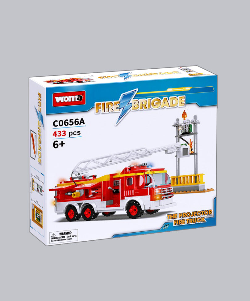 EC-Feuerwehrfahrzeug mit Drehleiter, 433 Teile