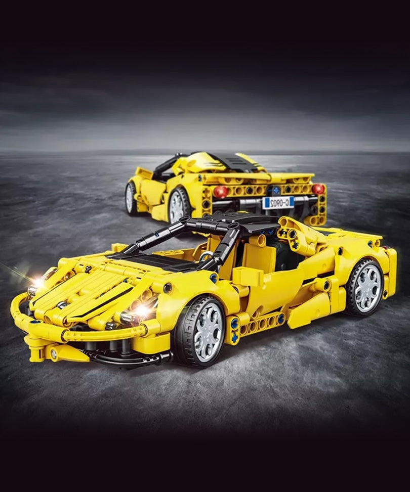 EC-TECHNIC Rennwagen mit Rückziehfunktion, 391 Teile