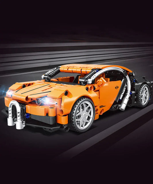 EC-Technic Rennwagen mit Rückziehfunktion, 388 Teile - TOLLzWOOD