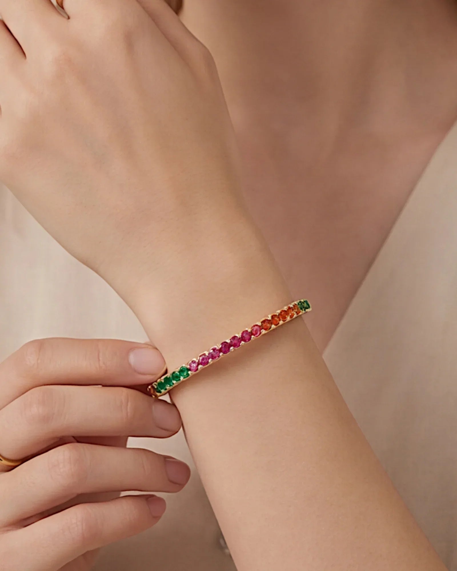Elegantes Armband aus 925er Sterlingsilber mit Zirkonia - TOLLzWOOD