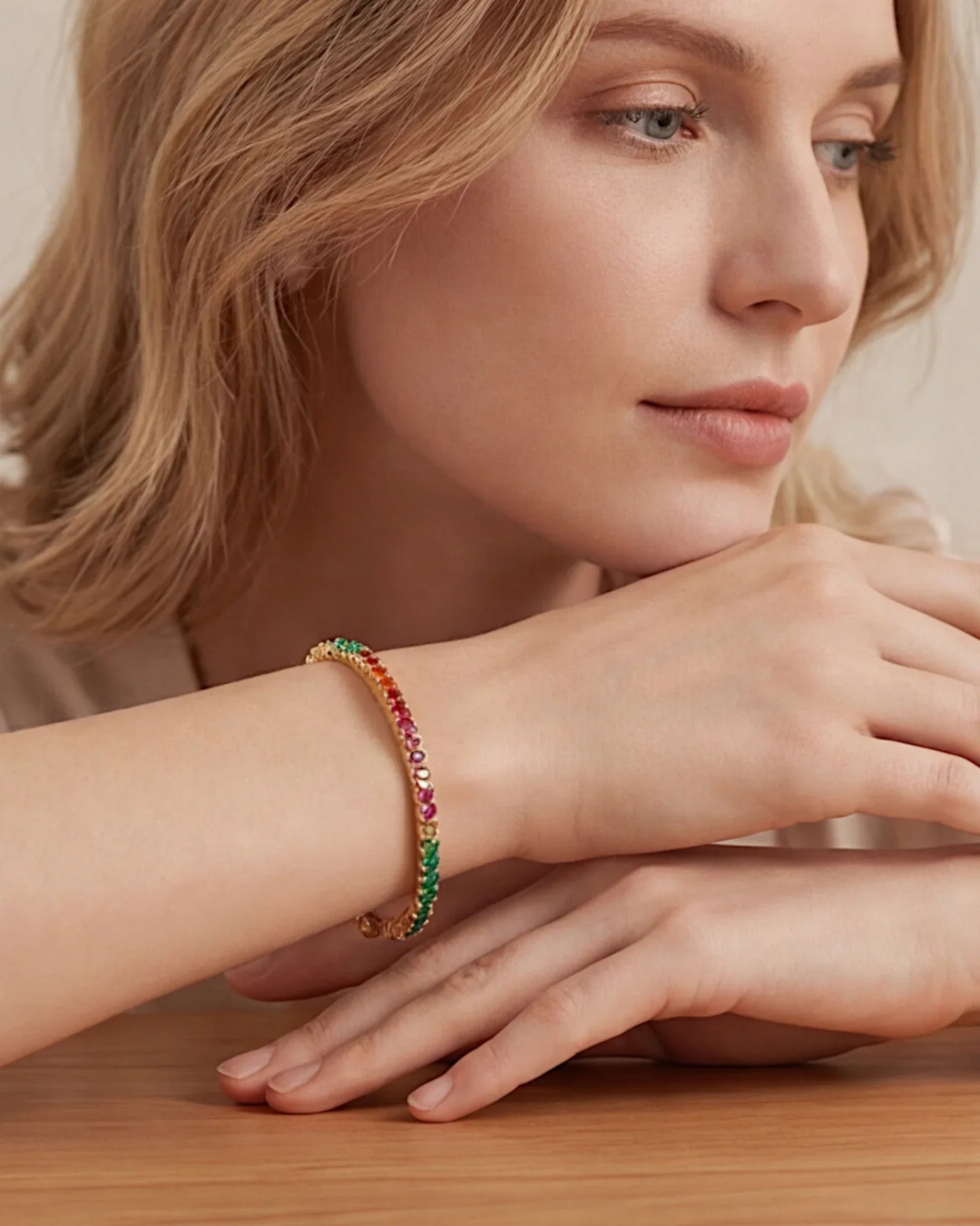 Elegantes Armband aus 925er Sterlingsilber mit Zirkonia - TOLLzWOOD