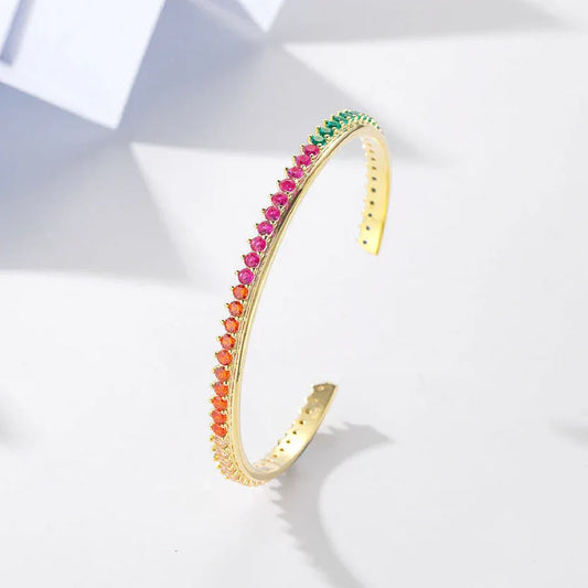 Elegantes Armband aus 925er Sterlingsilber mit Zirkonia - TOLLzWOOD