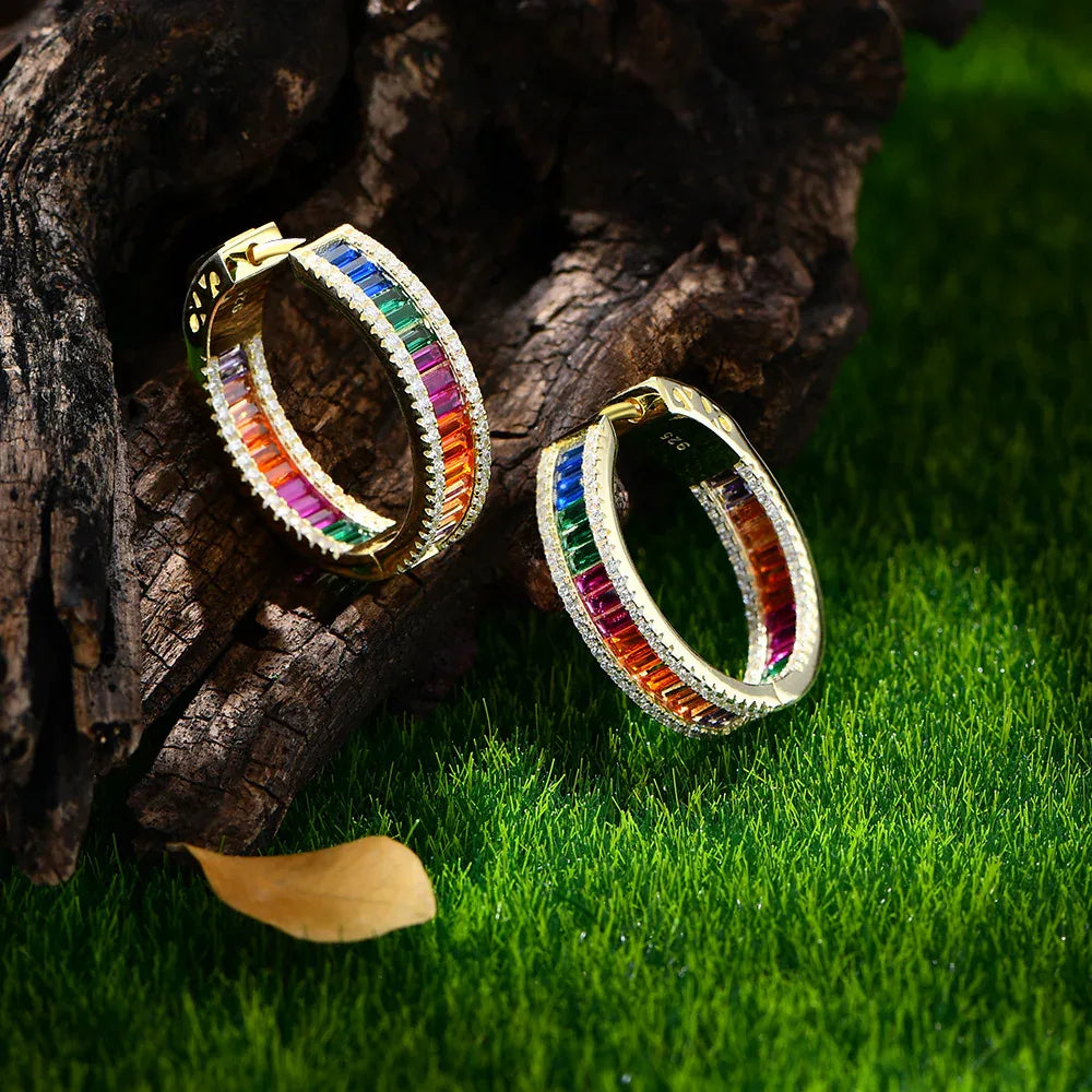 Ohrringe aus 925er Silber mit Zirkonia - TOLLzWOOD