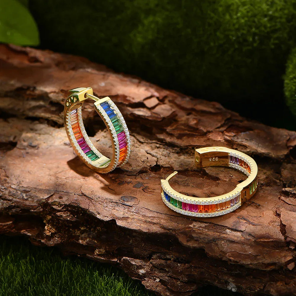 Ohrringe aus 925er Silber mit Zirkonia - TOLLzWOOD