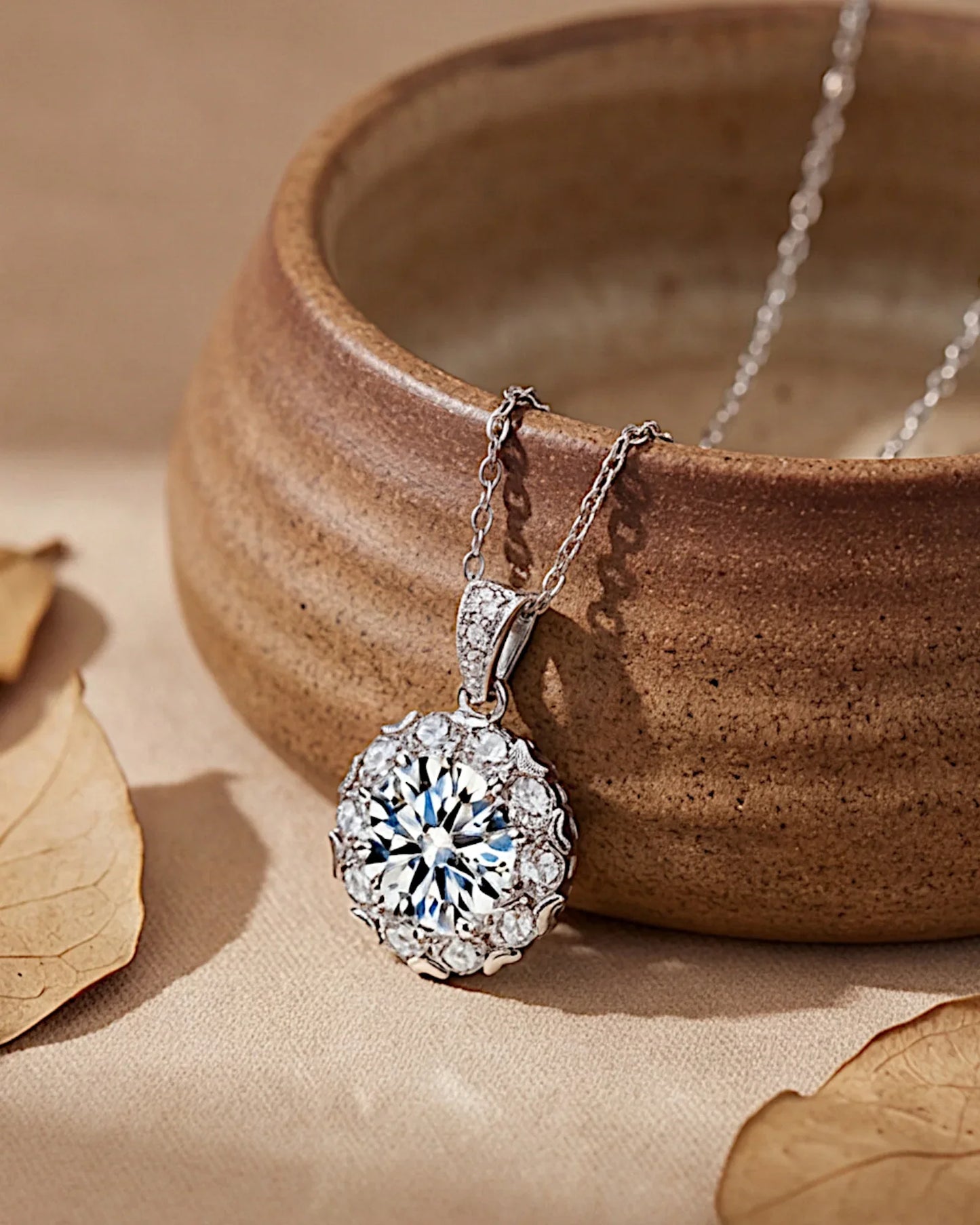 Halskette aus 925er Silber mit Zirkonia - TOLLzWOOD