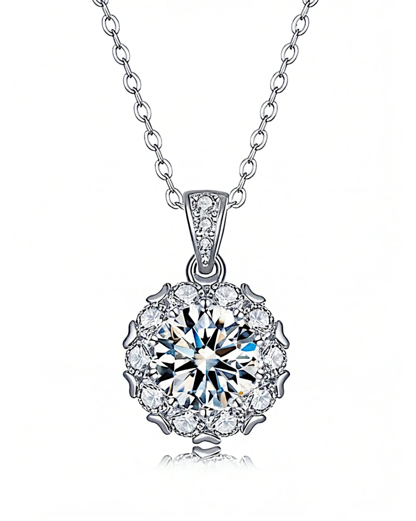 Halskette aus 925er Silber mit Zirkonia - TOLLzWOOD