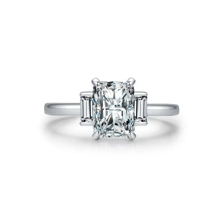 Ring aus 925er Sterlingsilber mit großem Zirkon - TOLLzWOOD