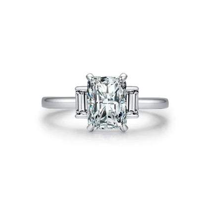 Ring aus 925er Sterlingsilber mit großem Zirkon - TOLLzWOOD