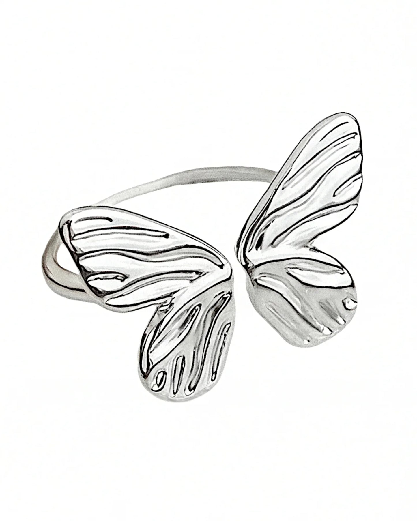 Schmetterlingsförmiger Ring aus 925er Sterlingsilber - TOLLzWOOD
