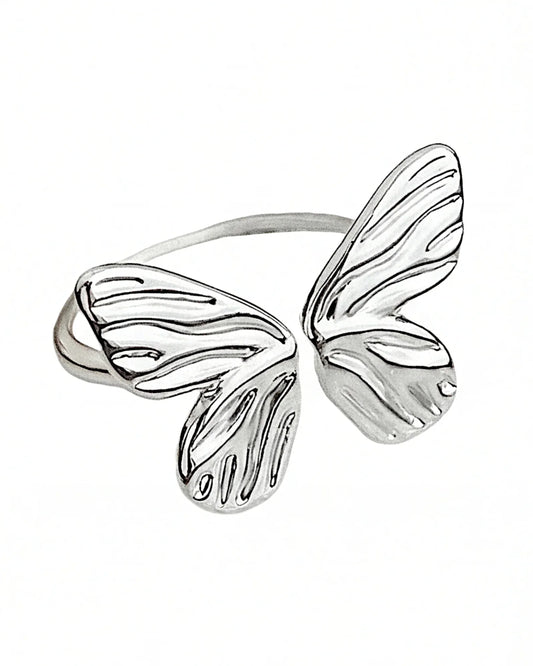 Schmetterlingsförmiger Ring aus 925er Sterlingsilber - TOLLzWOOD