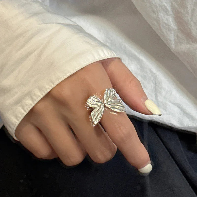 Schmetterlingsförmiger Ring aus 925er Sterlingsilber - TOLLzWOOD