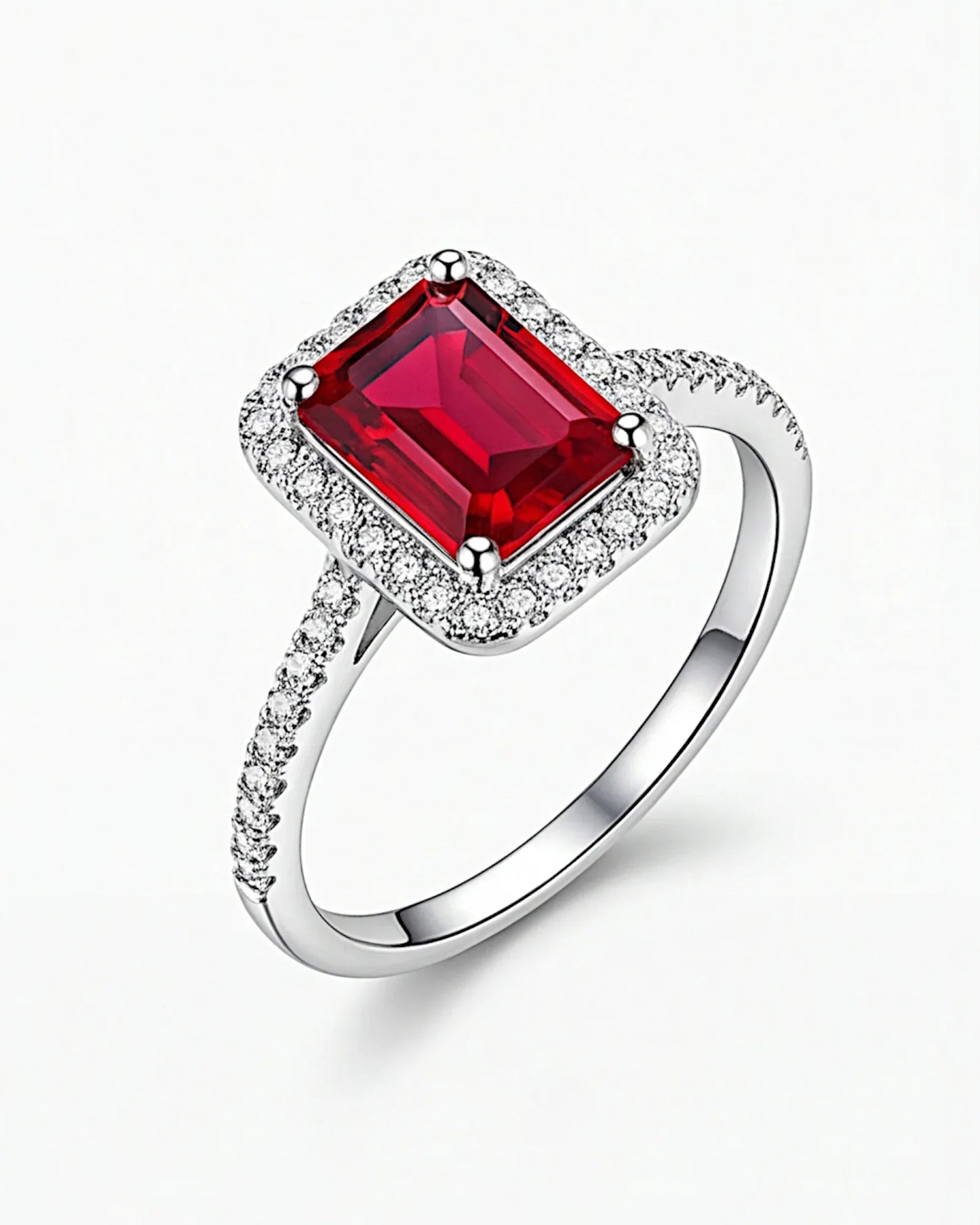 Ring aus 925er Silber mit grünem Zirkonia - TOLLzWOOD