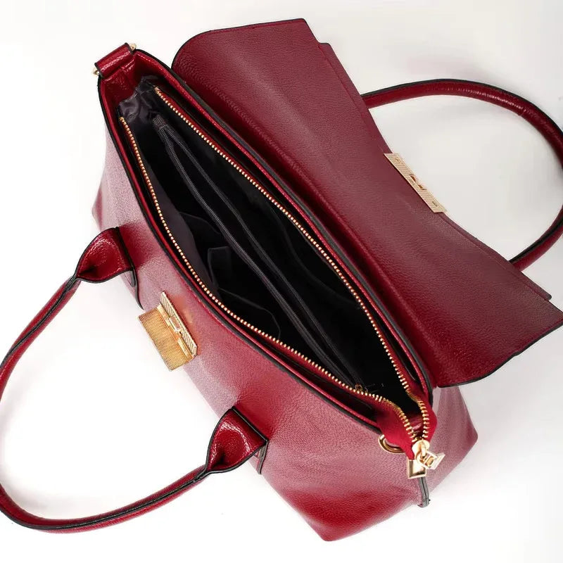 Leder Handtasche "Dahlie" - TOLLzWOOD