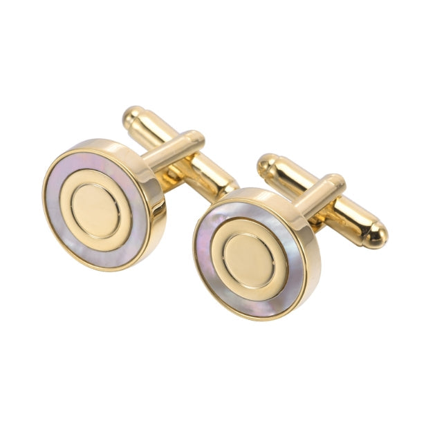 Cufflinks “Classic Circle”, brass