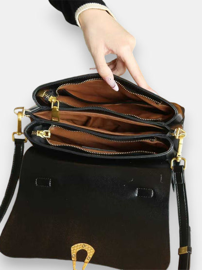 Leder Handtasche "Primel"