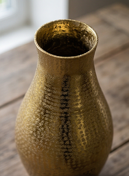 Aluminum vase