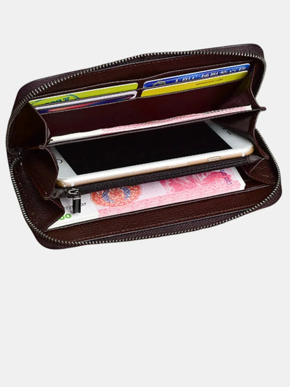 Handbemalte Leder Geldbörse - TOLLzWOOD