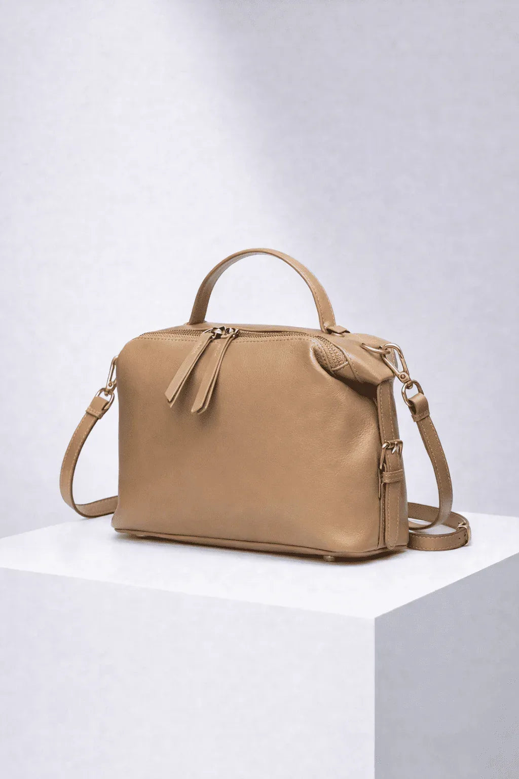 Leder Handtasche "Nelke" - TOLLzWOOD