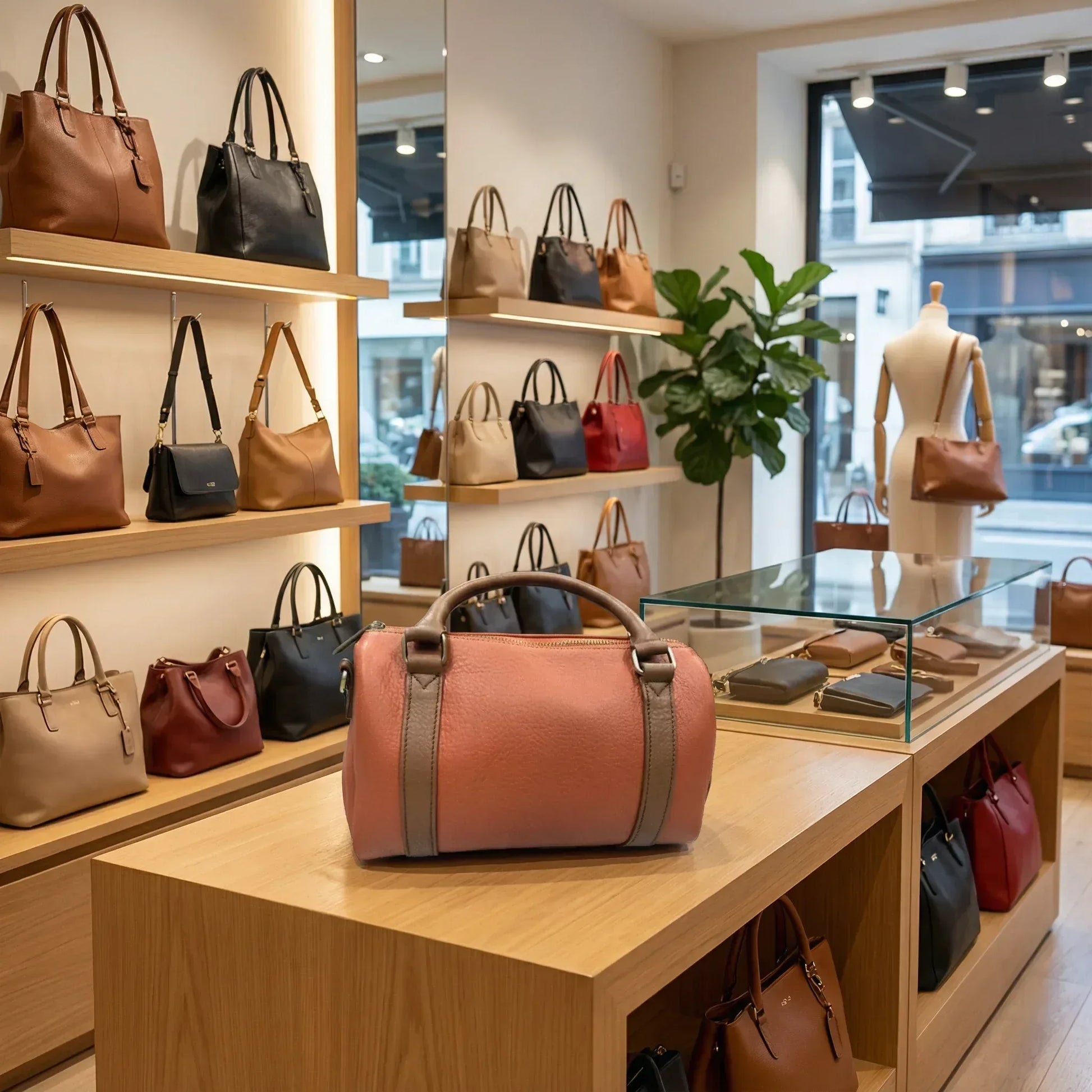 Leder Handtasche "Malve" - TOLLzWOOD