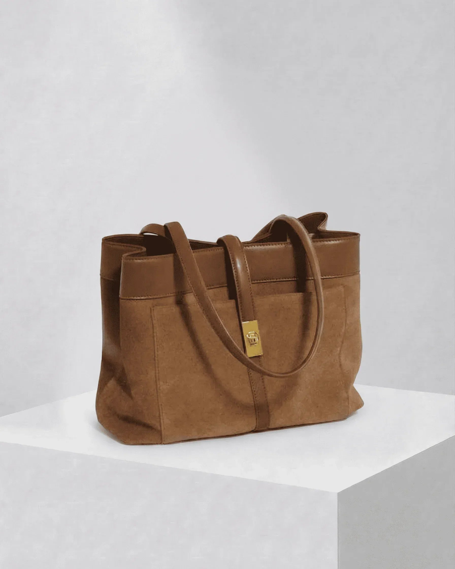 Braune Leder Handtasche - TOLLzWOOD