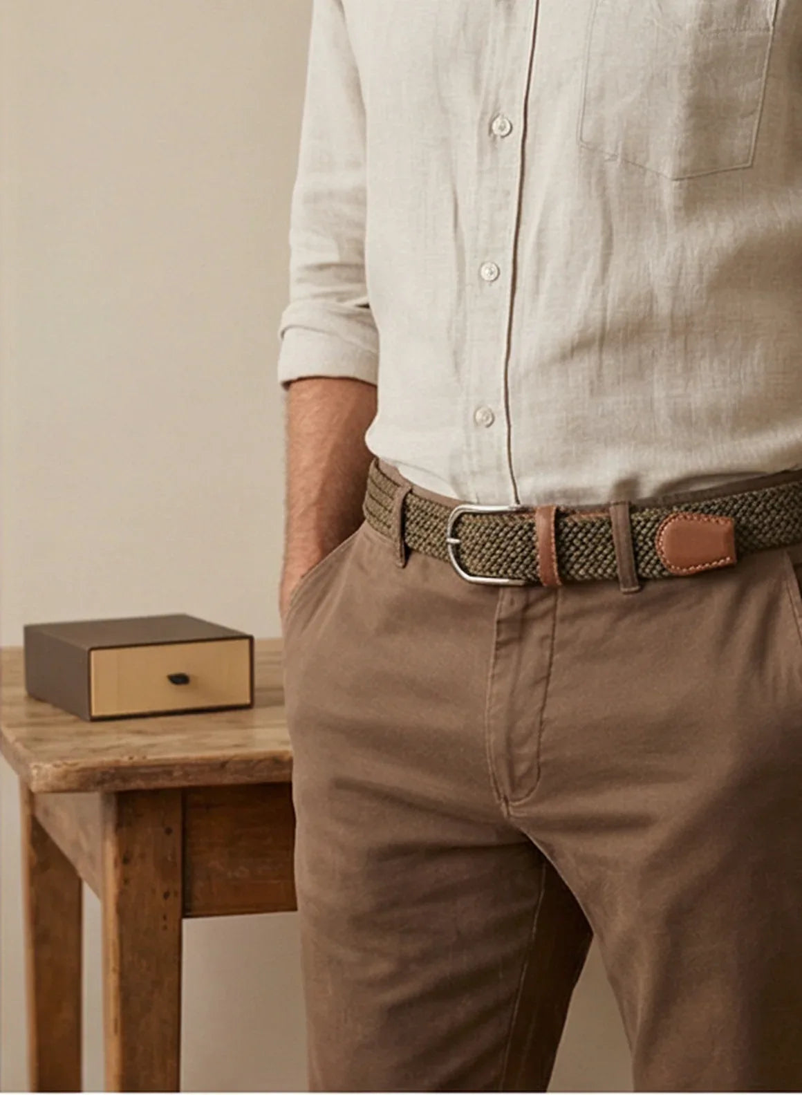 Gürtel Dark Khaki - TOLLzWOOD