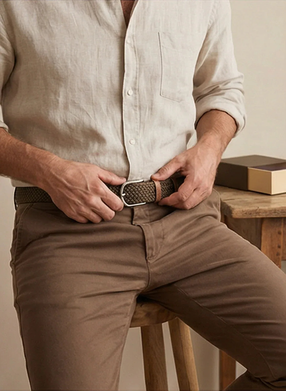Gürtel Dark Khaki - TOLLzWOOD