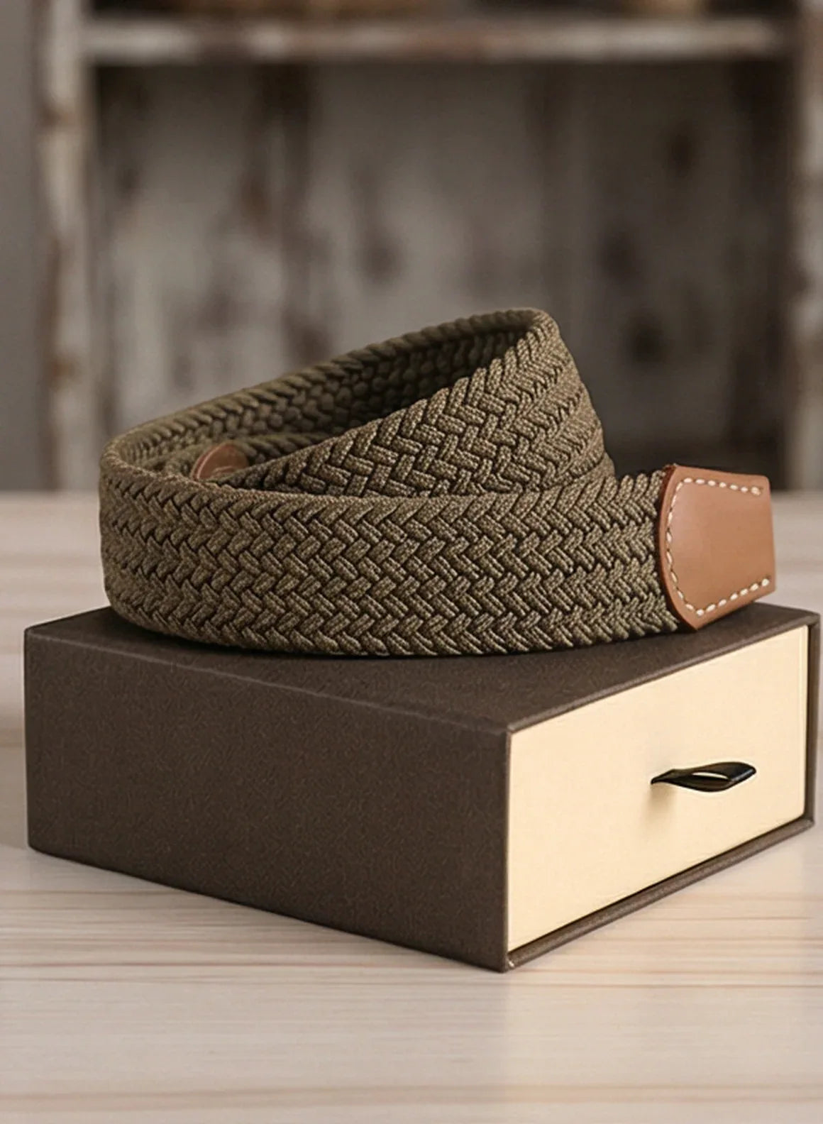 Gürtel Dark Khaki - TOLLzWOOD