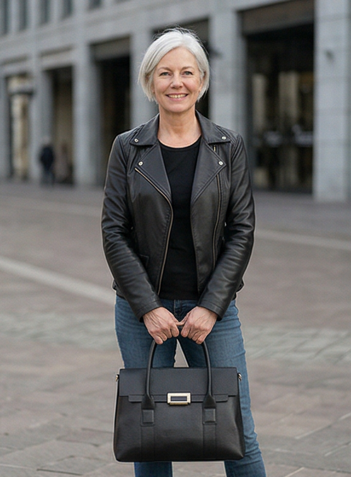 Leder Handtasche "Dahlie"