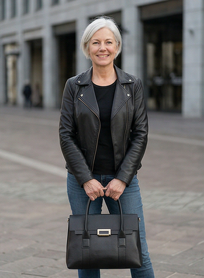 Leder Handtasche "Dahlie"