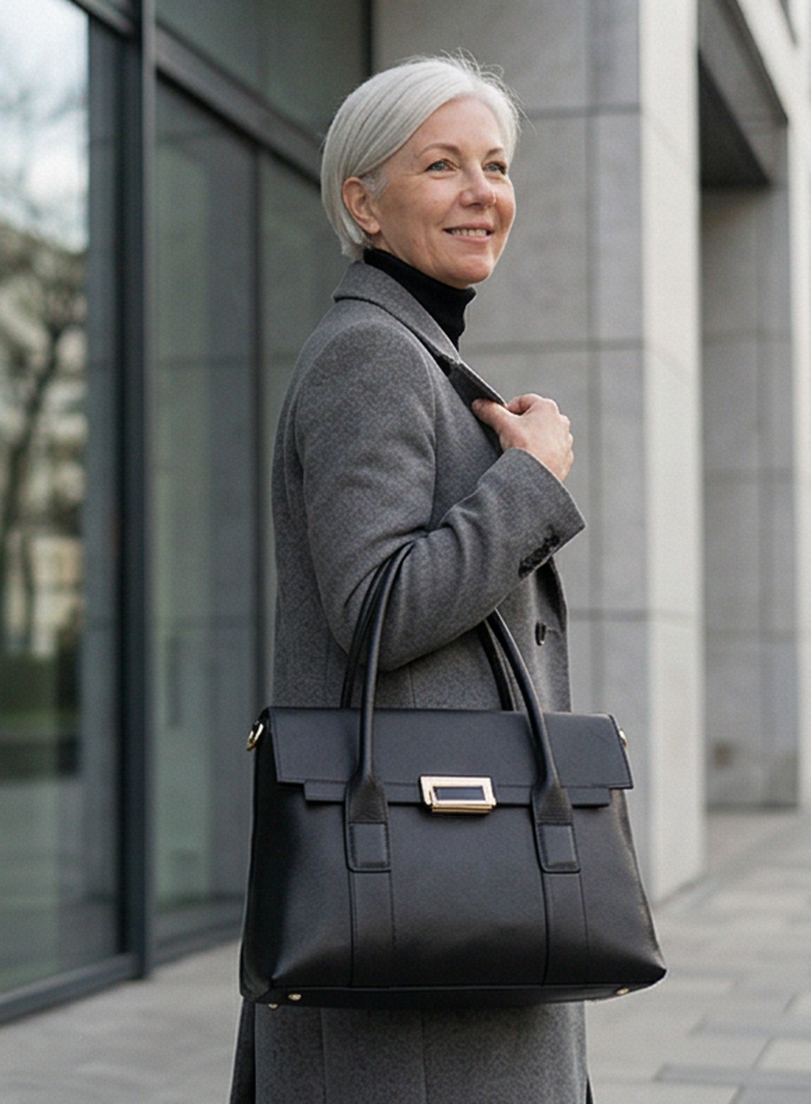 Leder Handtasche "Dahlie"