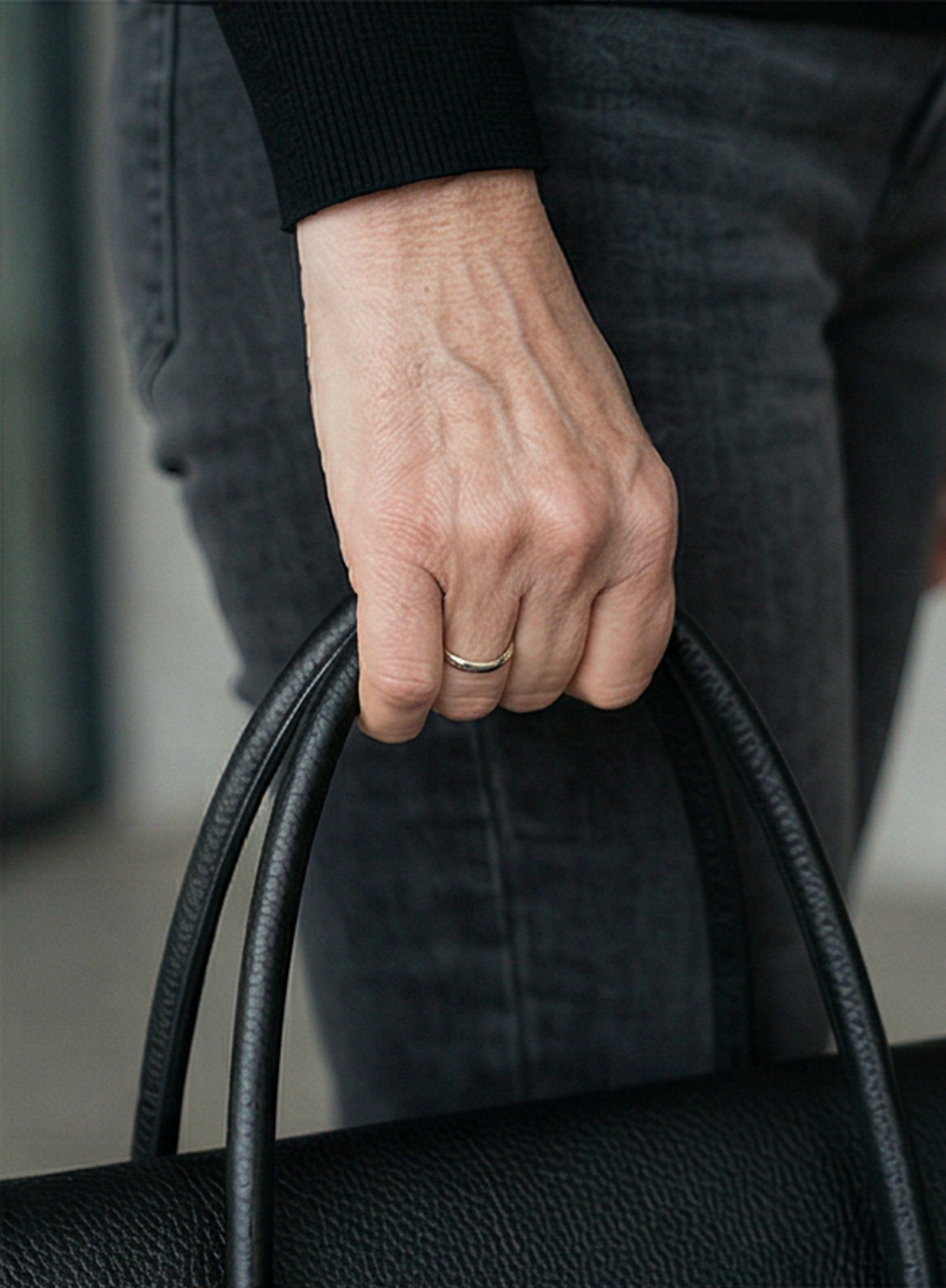 Leder Handtasche "Dahlie"