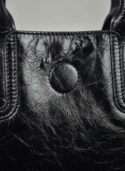 Leather handbag "Pfingstrose"