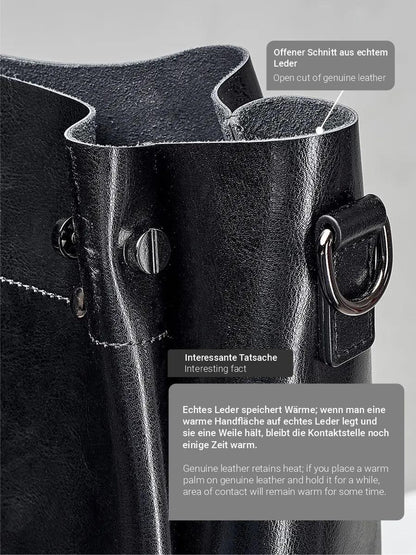 Leder Shopper "Aster" - TOLLzWOOD