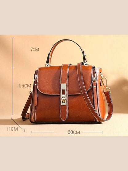 Leder Handtasche "Iris" - TOLLzWOOD