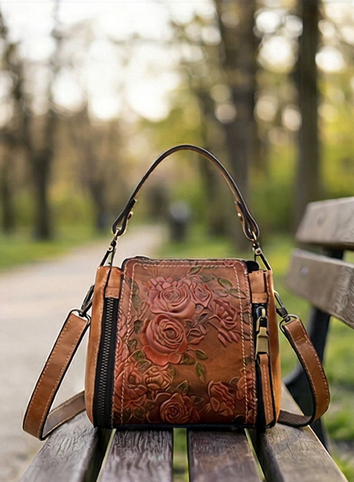 Leder Handtasche "Element"