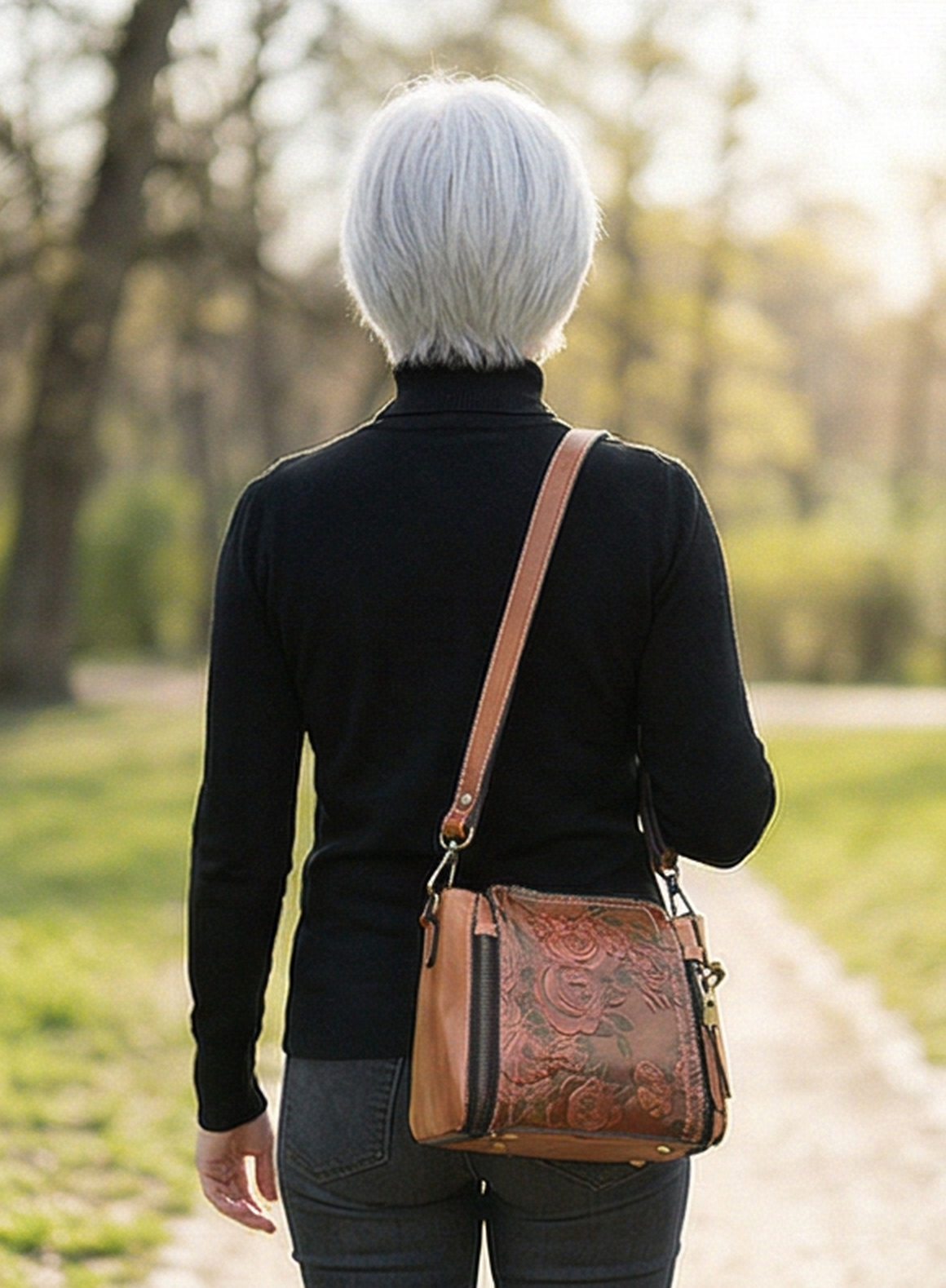 Leder Handtasche "Element"