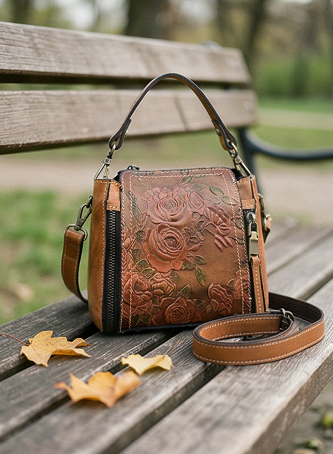 Leder Handtasche "Element"