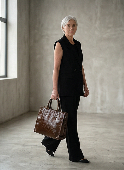Leder Handtasche "Peony"
