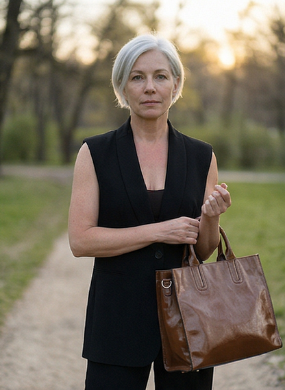 Leder Handtasche "Peony"