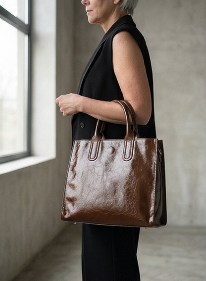 Leder Handtasche "Peony"
