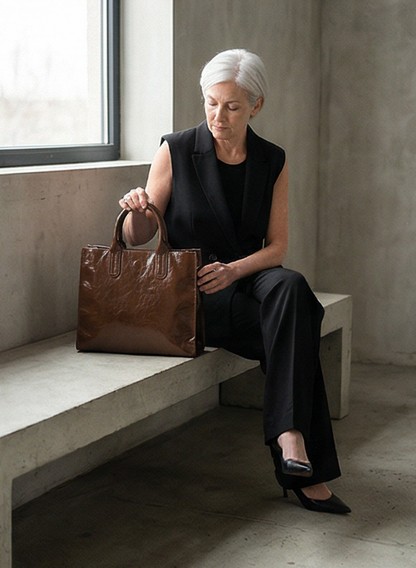 Leder Handtasche "Peony"