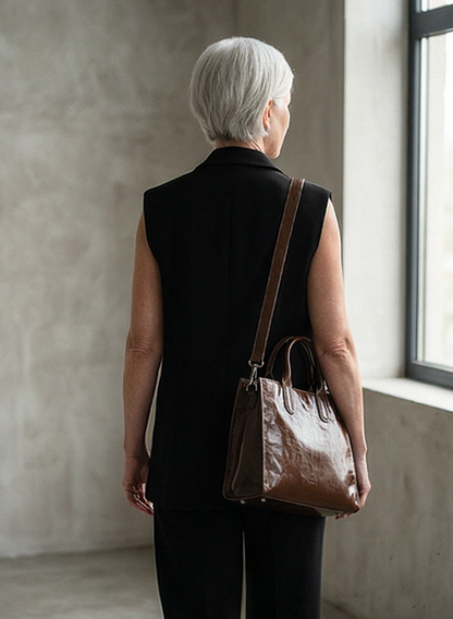 Leder Handtasche "Peony"