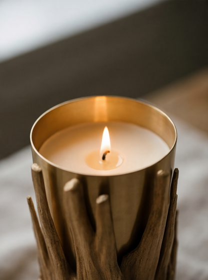 "Gold Forest" candle holder