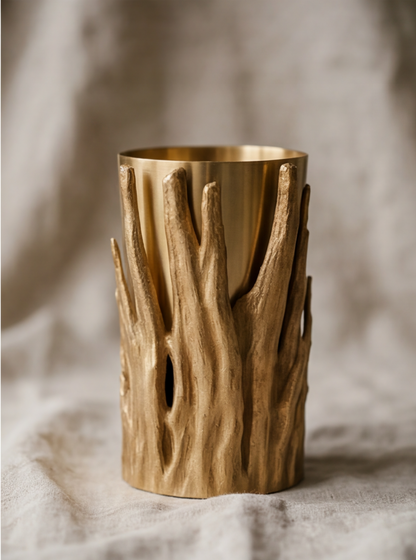 "Gold Forest" candle holder