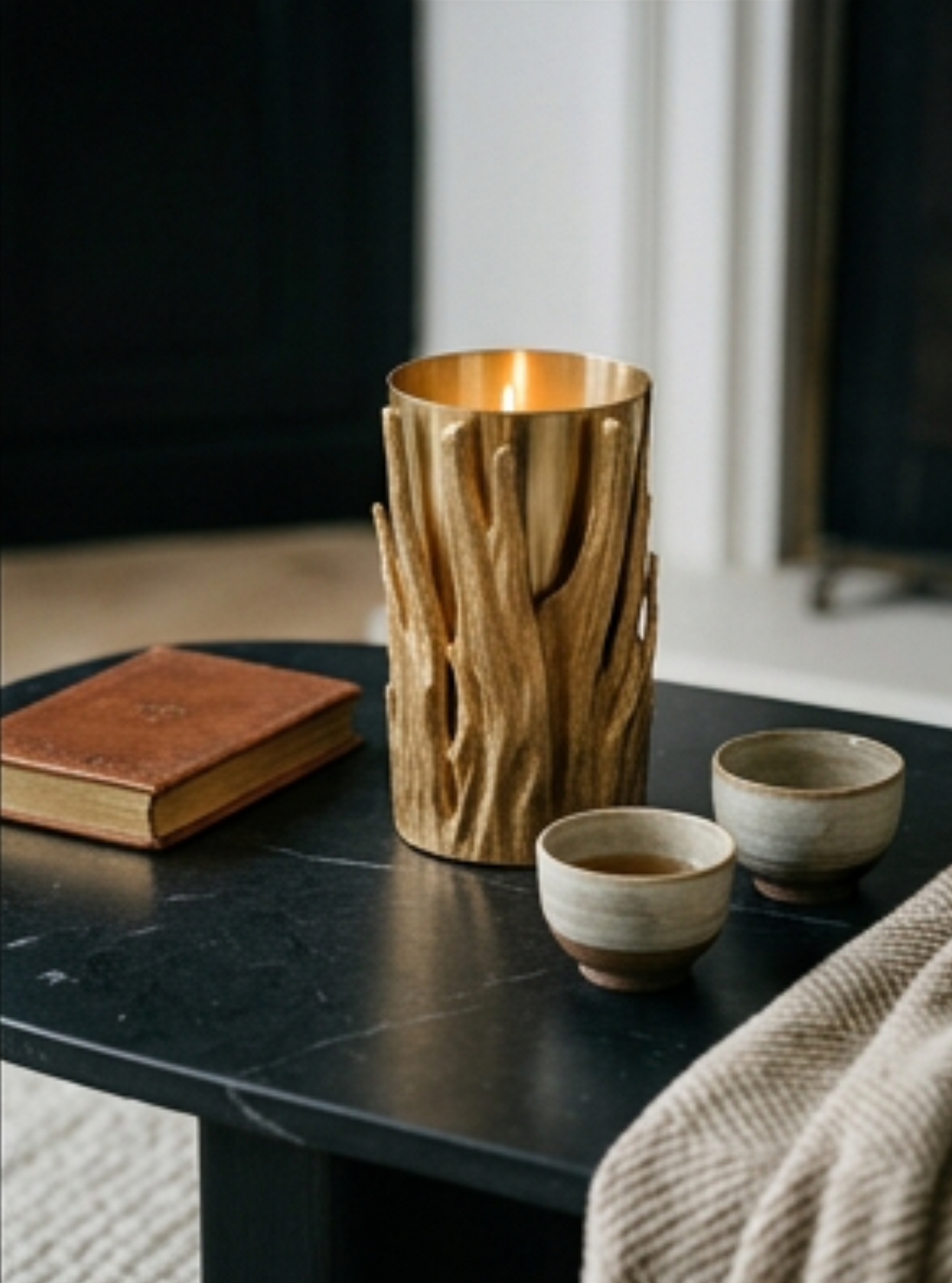 "Gold Forest" candle holder