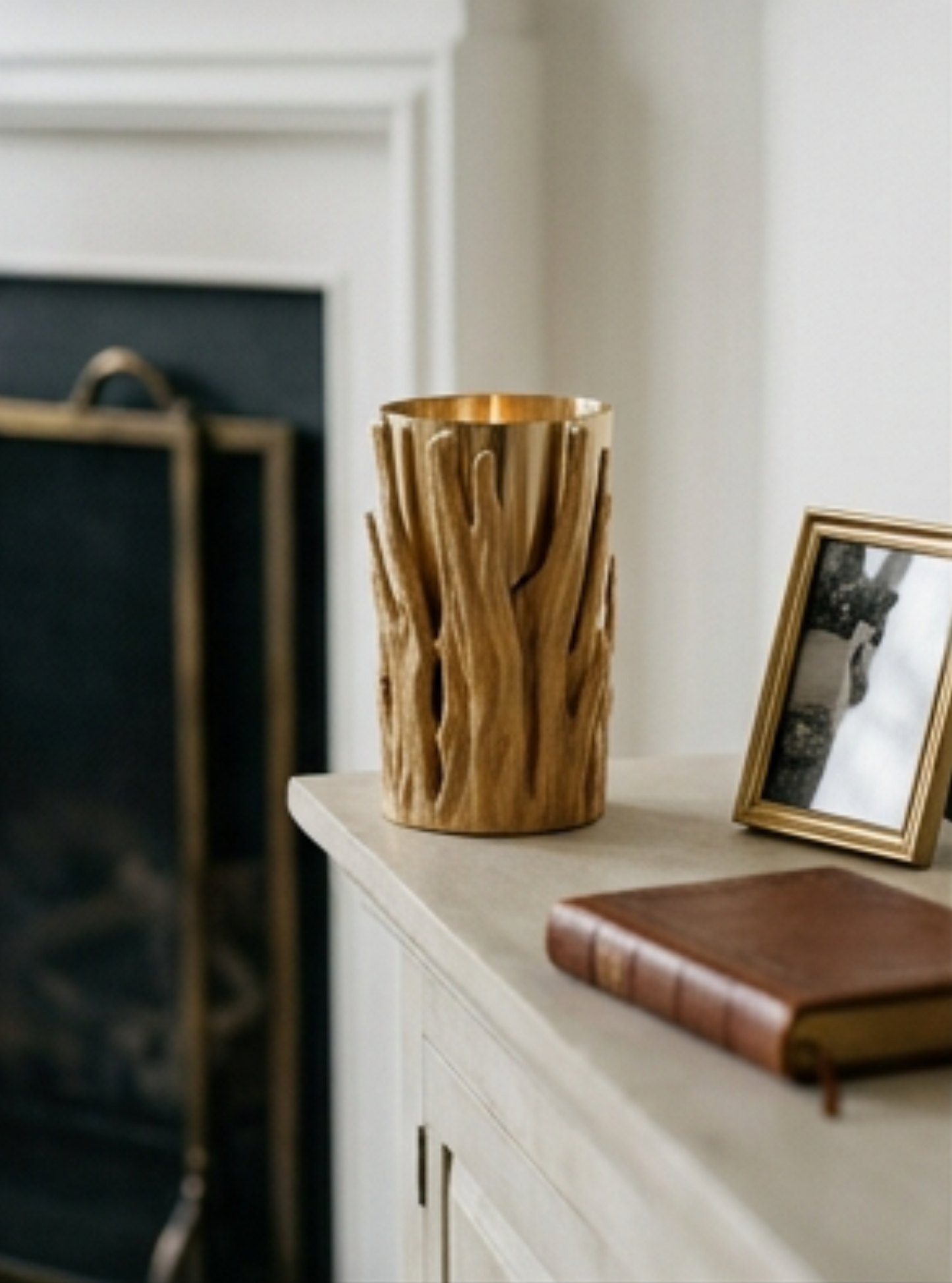 "Gold Forest" candle holder