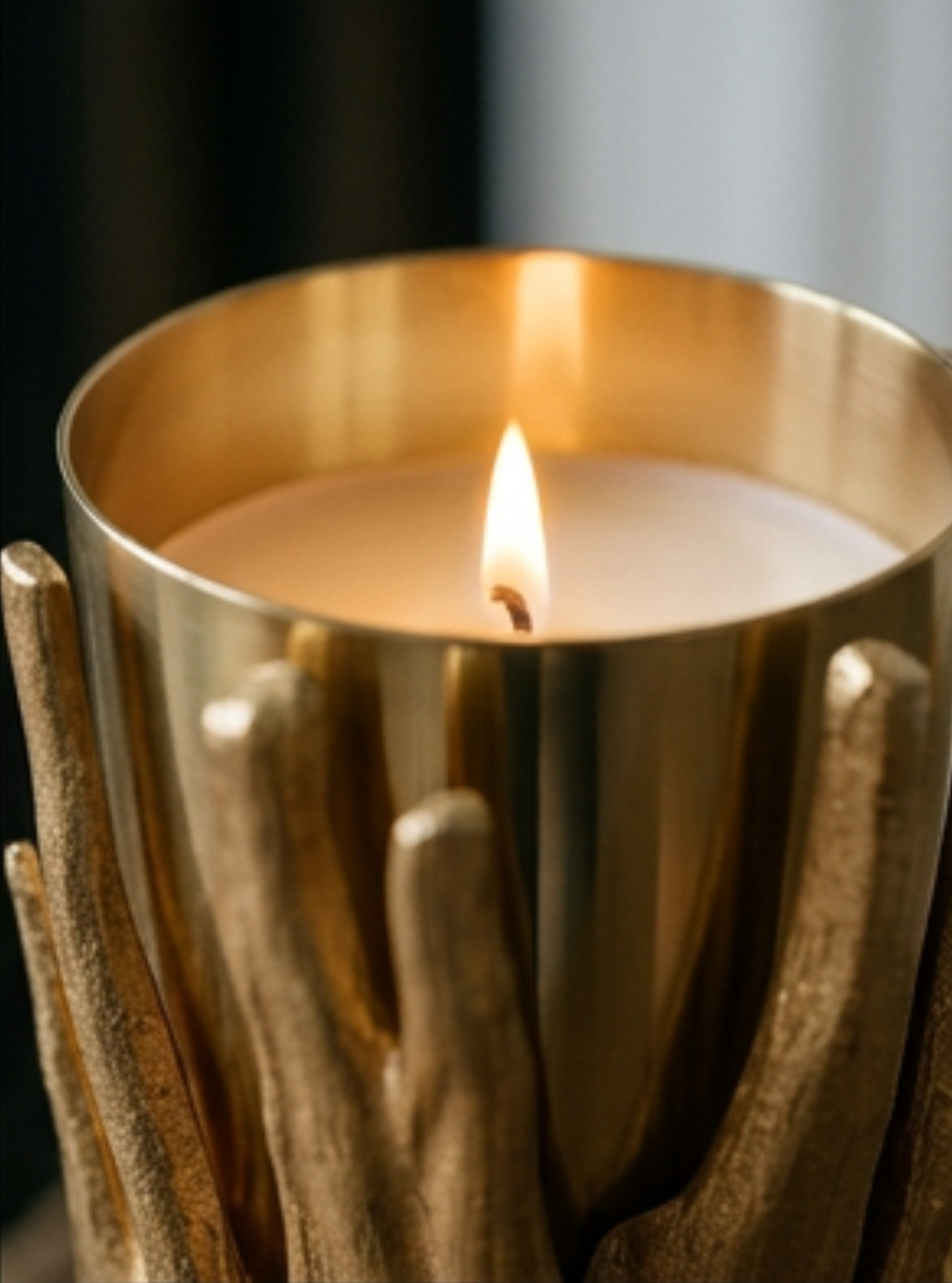 "Gold Forest" candle holder