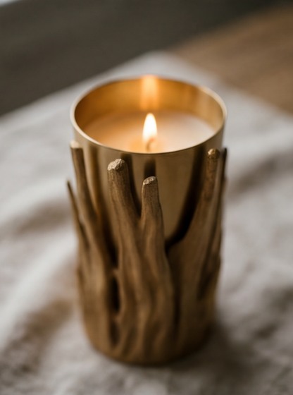 "Gold Forest" candle holder